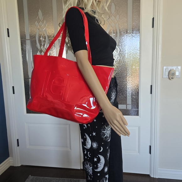 Carolina Herrera Handbags - Carolina Herrera Glossy Red Tote Bag